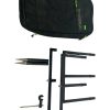 1x Korda Singlez 3 Rod Black Set with Extra Buzzbar, 2 Spikes and 1 Stabaliser in Singelz Bag - U129 - PRE LOVED