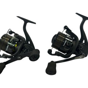 Alternative view of 2x Matrix Horizon X 4000 with Spare Spools and Handles - I4 - PRE LOVED