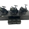 3x Daiwa Basia 45 SCW QD with Spare Spools And Custom Handles In Boxes - PRE LOVED