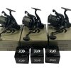 3x Daiwa Emblem 35 SCW QD with Spare Spools in Boxes - PRE LOVED