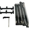 2x Jag 3 Rod Adjustable Buzzbars and 4x Sticks and Stabiliser - C13 - PRE LOVED