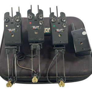 3x Delkim Txi Plus Alarms with Reciever Snags and Lights In Case - U151 - PRE LOVED