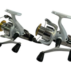 Alternative view of 2x Shimano Stradic 4000 GTM RA with Spare Spool in Fox Warrior Case - G14 - PRE LOVED