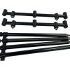 2x Matrix Black 3 Rod Goal Post Buzzbars and 4x Sticks - J13 - PRE LOVED