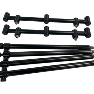 2x Matrix Black 3 Rod Goal Post Buzzbars and 4x Sticks - J13 - PRE LOVED