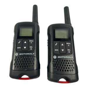 Alternative view of 1x Motorola TKLR T60 2 Pack of Walkie Talkies wioth Charging Station - B27 - PRE LOVED
