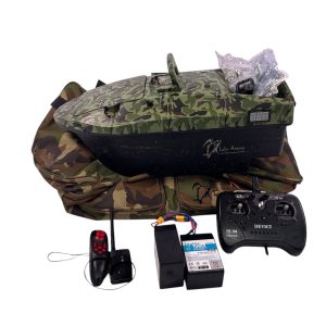 1x Lake Reaper Bait Boat with GPS, Fish Finder and Spare Batteries in Camo Lake Reaper Bag  - WHI72 - PRE LOVED