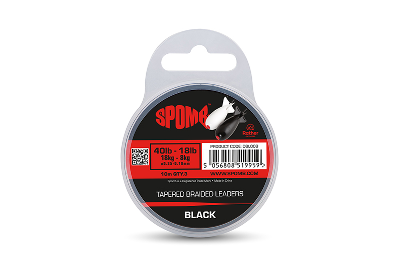 Spomb Tapered Braided 40lb-18lb Leaders