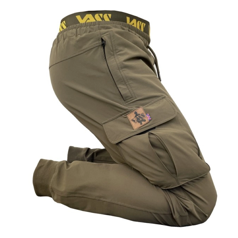 Vass Cargo Active Joggers Khaki - Image 2