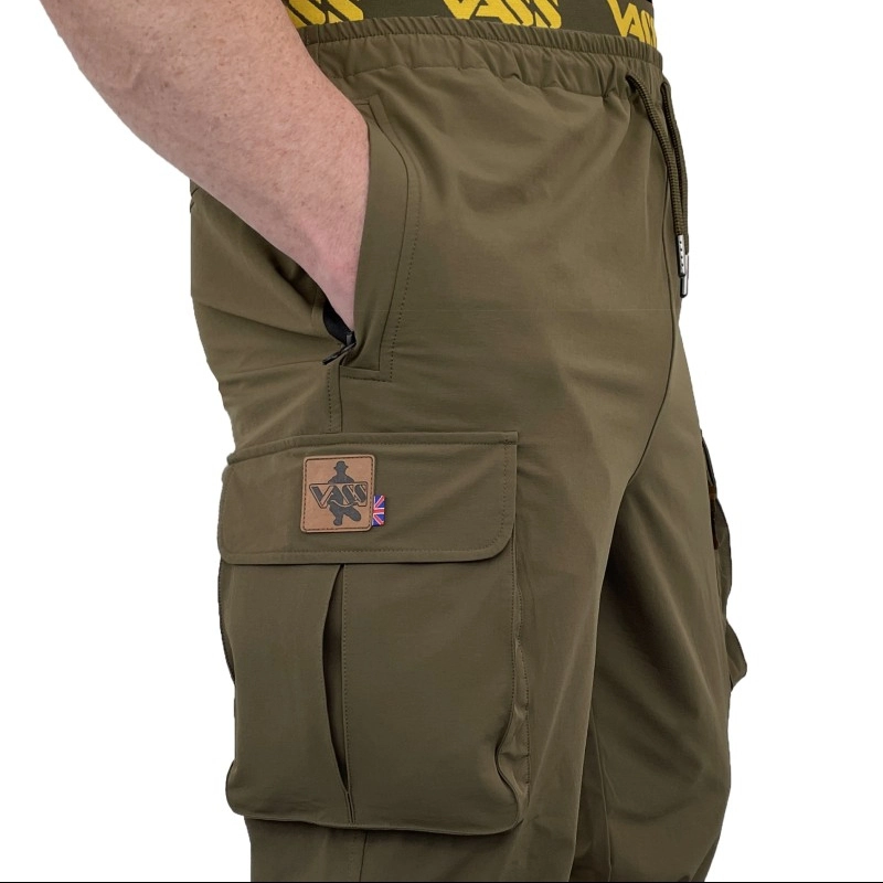Vass Cargo Active Joggers Khaki - Image 3