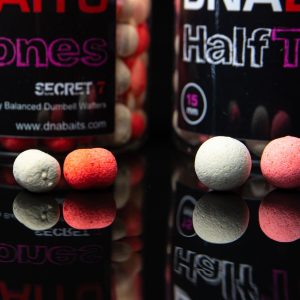 Alternative view of DNA Baits Fluoro SECRET 7 HalfTones (Mixed pink and white) Pop Up Boilie