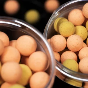 Alternative view of DNA Baits SECRET 7 HalfTones (Mixed Yellow and Orange) Pop Up Boilie