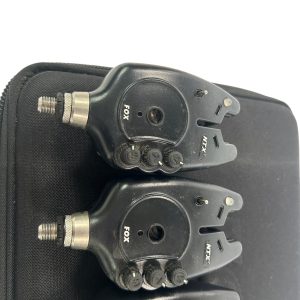 Alternative view of 4x Fox NTXR Alarms with Receiver in Case - U181 - PRE LOVED