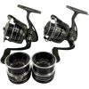 2x Daiwa Procaster 2506A with Spare Spools - J11 - PRE LOVED