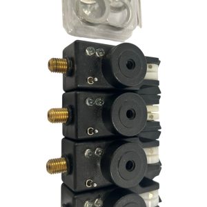 4x Steve Neville MK2 Alarms Blue with Receiver and 4x Speaker Coners - 1x SMALL FRONT CRACK 1x CRACKED BOTTOM - I5 - PRE LOVED - Image 3