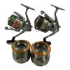 2x Daiwa Whisker 3012 with Spare Spools - I22 - PRE LOVED