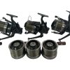 3x Daiwa Infinity X BR 5000 with Spare Spools and Upgraded Clips - U118 - PRE LOVED