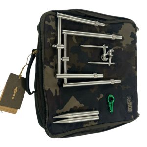 1x Korda Stainless Singlez 2 Rod Set 5/6.5'' with Lock Tool, Bag and Staibilisers - U174 - PRE LOVED