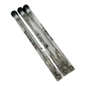 3x Solar Titanium Bobbins White with Blue Isotopes - I14 - PRE LOVED