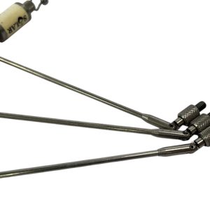 Alternative view of 3x Solar White Bobbins on Swing Arms - OLD VERSION, NO HOCKEY STICKS  - J4 - PRE LOVED