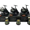 3x Daiwa Basia 45 SLD with Spare Spools in Boxes - PRE LOVED