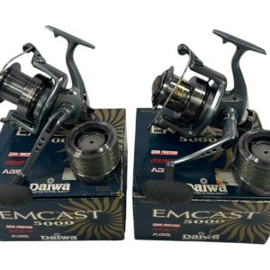 2x Daiwa Emcast 5000 with Boxes and Spare Spools - PRE LOVED