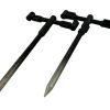 2x Fox Black Label QR 3 Rod Adjustable Buzzbars with Sticks - D3 - PRE LOVED