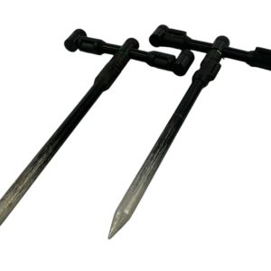2x Fox Black Label QR 3 Rod Adjustable Buzzbars with Sticks - D3 - PRE LOVED