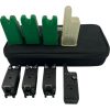 3x Delkim Txi D Green with Receiver Snags Lights D Locks and Case - U125 - PRE LOVED