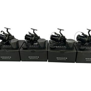 4x Fox Graphite12000 FS with Spare Spools in Boxes - PRE LOVED