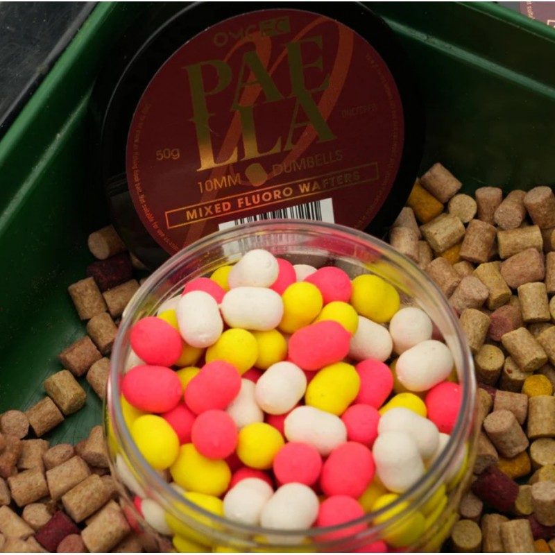 OMC FC Paella 10mm Mixed Fluoro Dumbells - Image 3
