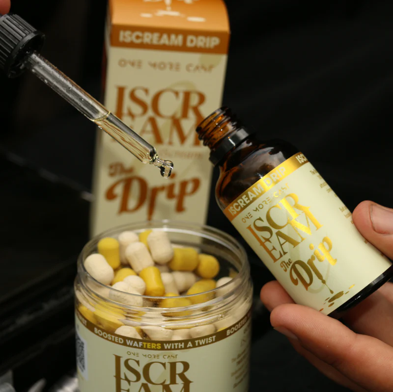 OMC iScream The Drip Hookbait Enhancer 50ml Glass Bottle with Dripping Pipette - Image 2