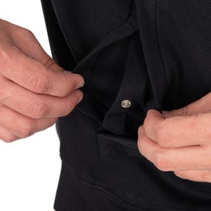 Fox Collection Zipped Hoody - Black - Image 5