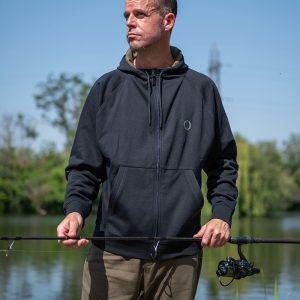 Fox Collection Zipped Hoody - Black