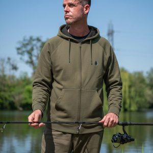 Fox Collection Zipped Hoody - Green - Image 4