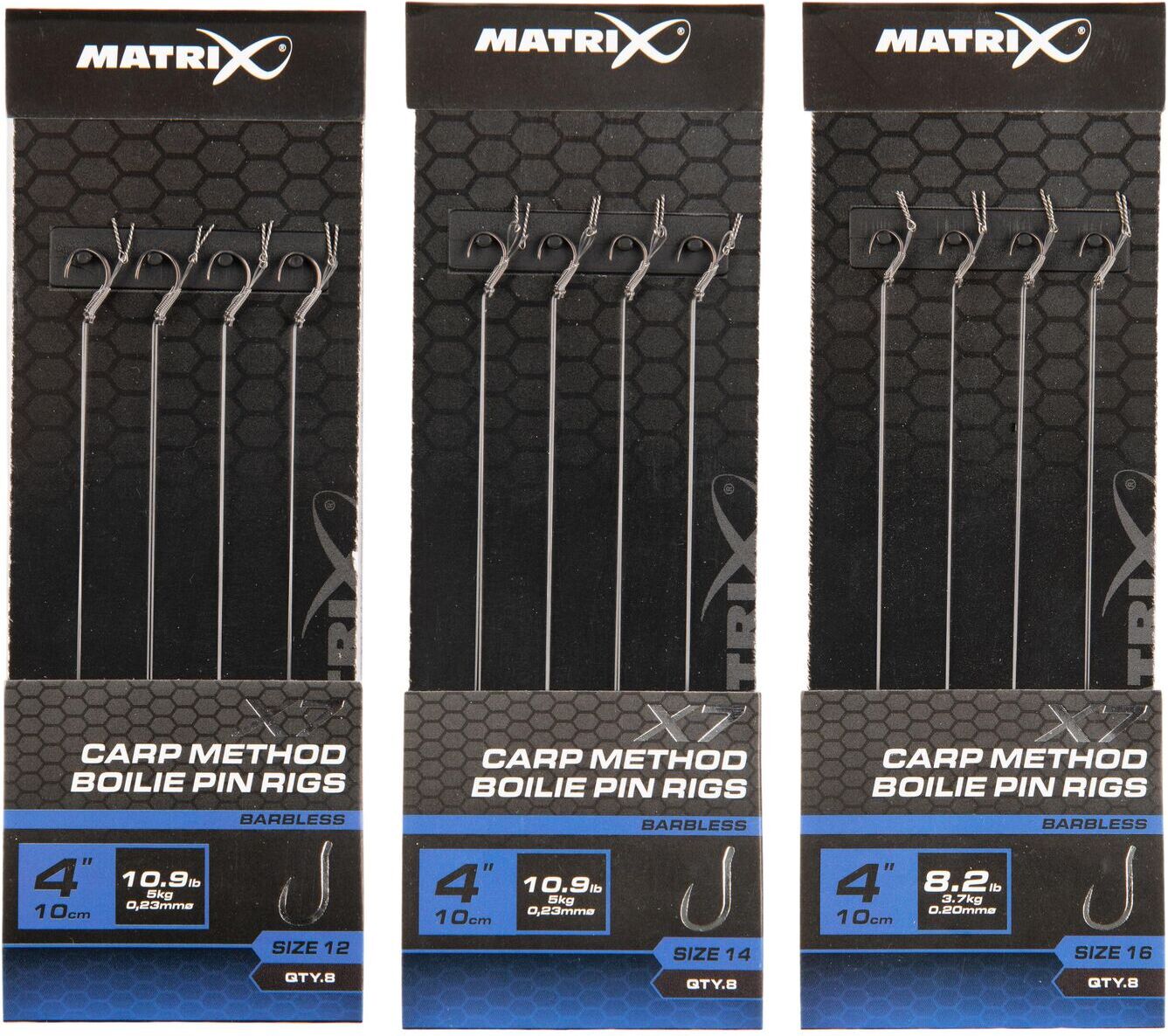 Matrix X7 Carp Method 10cm Boilie Pin Rigs