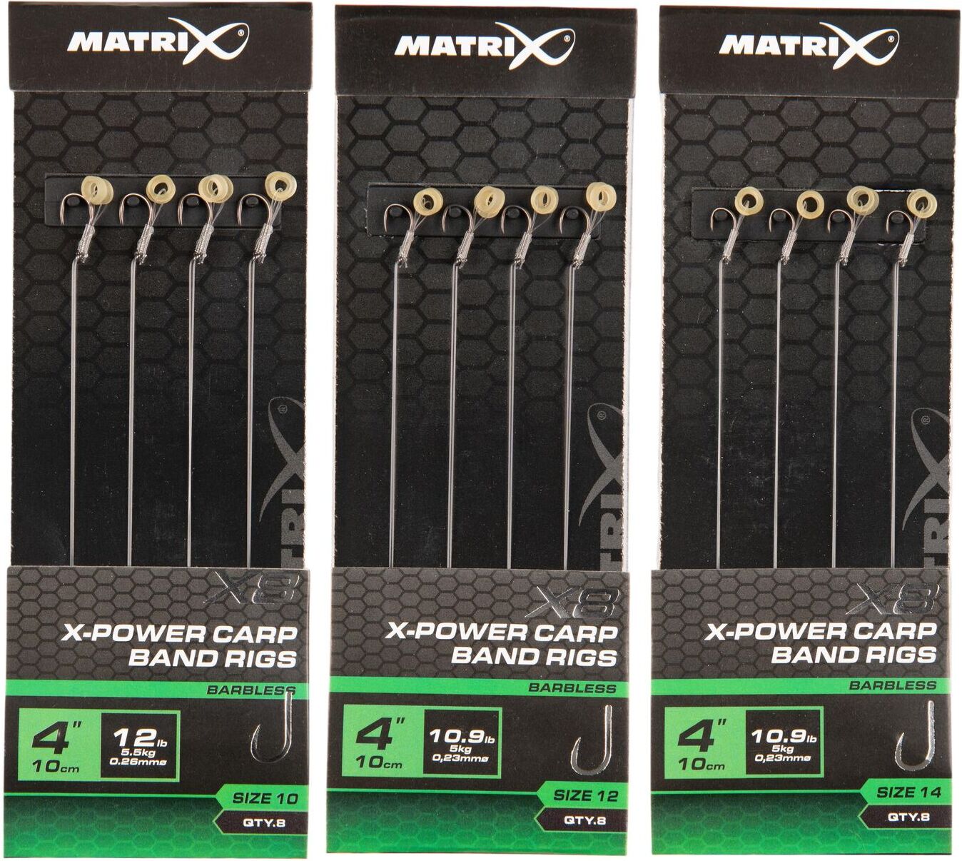 Matrix X8 X-Power Carp Band Rigs