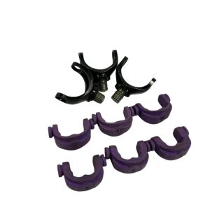 3x Jag Black Lockdowns  with 3x Large 3x Small Purple Inserts - A23 - PRE LOVED
