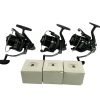 3 x Diawa Emcast 25a with Spare Spools - U114 - PRE LOVED