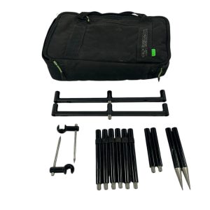 1x Korda Singlez 3 Rod Set Black In Bag - 11.5'' Buzzbars and 5'' Uprights - G3 - PRE LOVED