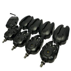 4x Wolf Icon QI Alarms with Hubb Receiver - U159 - PRE LOVED