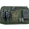 2x Nash R3 Alarms with Receiver and Bobbins in Case - U166 - PRE LOVED