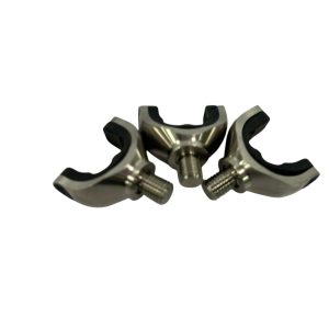 3x Jag 316 Large Stainless Lockdowns with Black Inserts - J9 - PRE LOVED