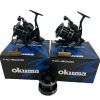 2x Okuma INC 8000 with 1 Spare Spool in Boxes - PRE LOVED