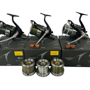 3x Daiwa Tournament ISO 5500QD with Spare Spools in Boxes - PRE LOVED