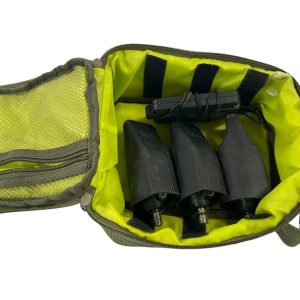 3x Nash R3 Alarms with Receiver in Case - Green Snag Ears - H20 - PRE LOVED - Image 5