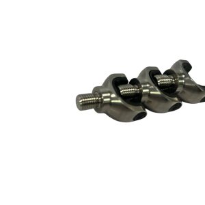 3x Jag Small 316 Stainless Lockdowns with Black Inserts - J15 - PRE LOVED - Image 2