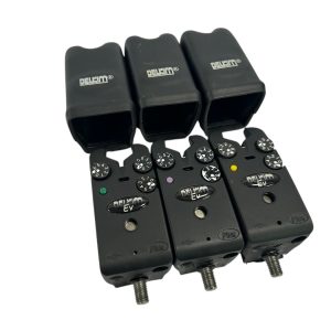 3x Delkim EV Plus Alarms - Green Purple Yellow - B4 - PRE LOVED