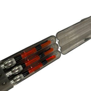 3x Korda Red Stows in Case - No Hockey Sticks - D8 - PRE LOVED - Image 2