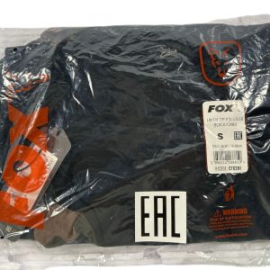 1x Fox LW 1/4 Zip Pullover Black Camo - Small - U174 - PRE LOVED